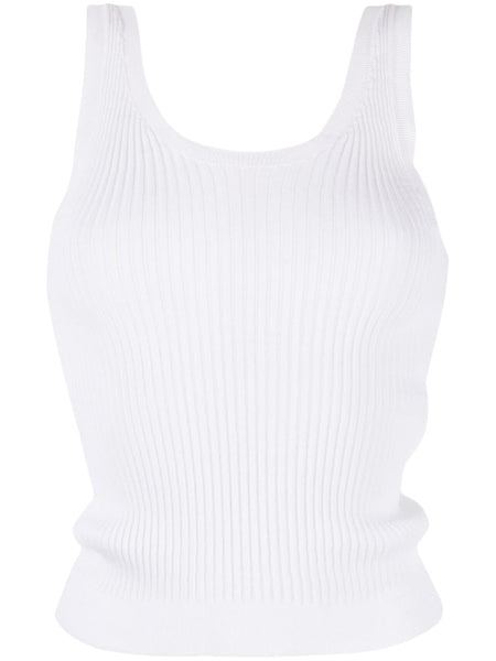 JOSIE TANK TOP COTTON BLEND WHITE