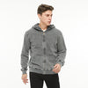 Plain Stone Washed Cotton Men's Hooded Jacket