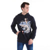 Catana Shark Print Men's CottonNavy BlueHoodie