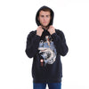 Catana Shark Print Men's CottonNavy BlueHoodie