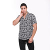 AnthraciteFull Skull Print Men's Short Sleeve Shirts