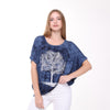 Shiny Sparkly Tree of Life Ballon CutTie Die Navy BLue - Black Top