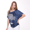 Shiny Sparkly Tree of Life Ballon CutTie Die Navy BLue - Black Top