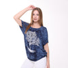 Shiny Sparkly Tree of Life Ballon CutTie Die Navy BLue - Black Top