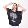 Shiny Sparkly Tree of Life Ballon CutTie Die Navy BLue - Black Top