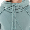 Stone Washed Green Cotton Men's Hoodie