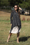 Fringe Long Hoodie KnittedCardigan