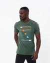 The Universe Solar System Print Men's Regular Fit T-shirt