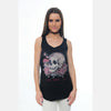 Black Skull God Wants You Printed Cotton Vest Tank Top