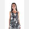 Black Tarrot Mystery Print Cotton Women Vest Tank Top S-Ponder