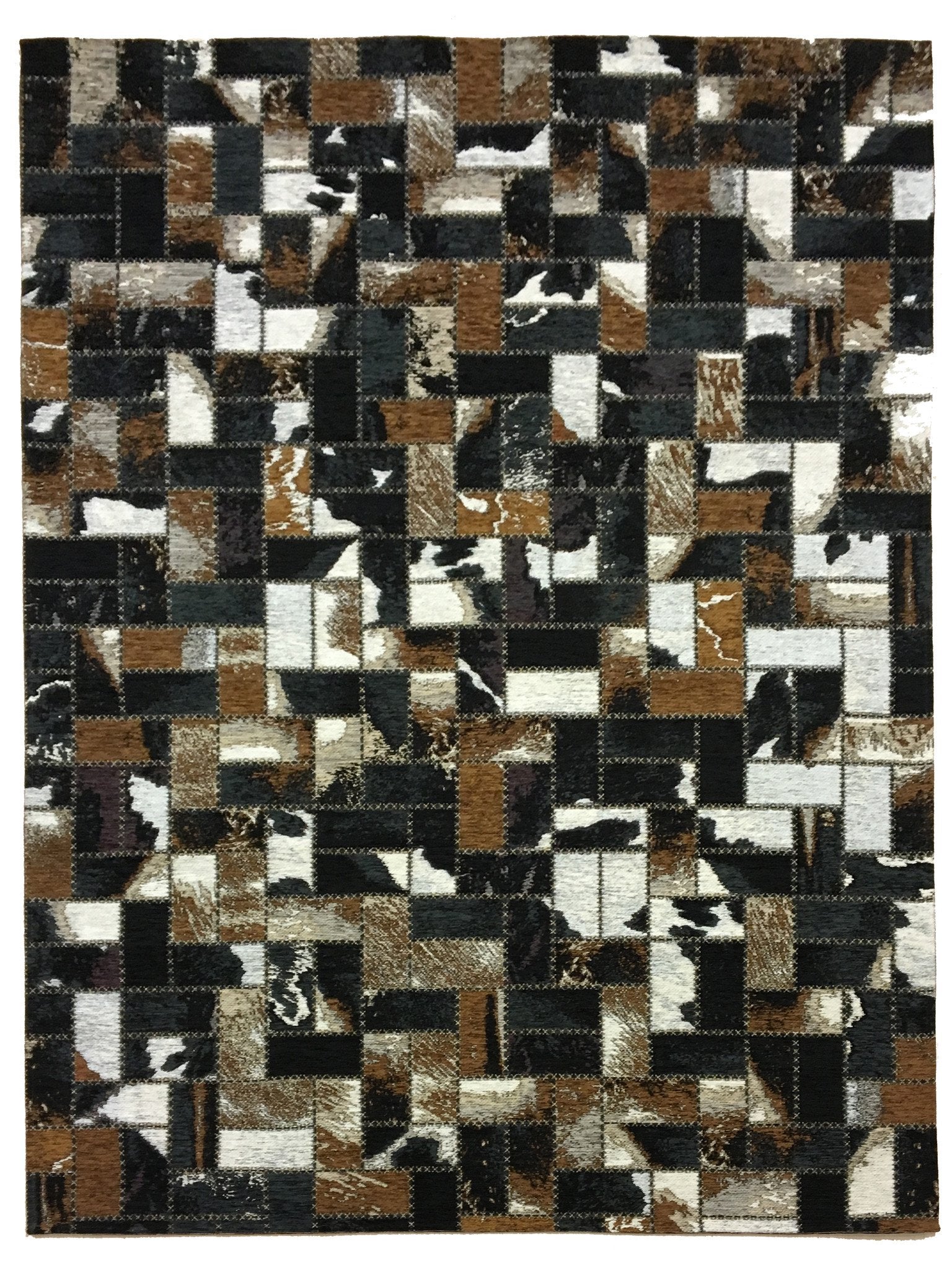 Mozaïek Mokka Patchwork Tapijt
