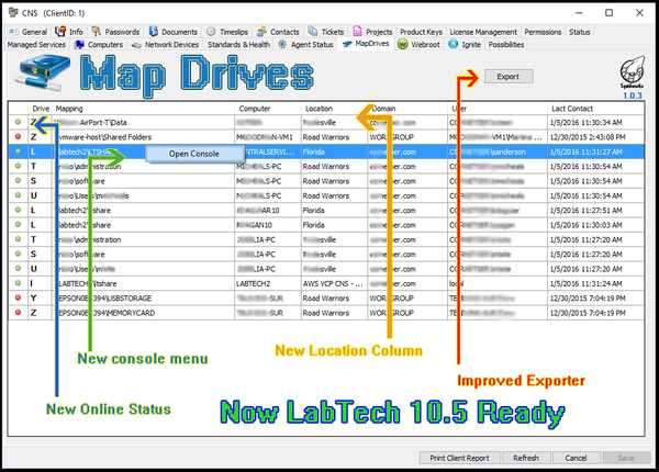 Map drives viewer for Automate and LAbTech