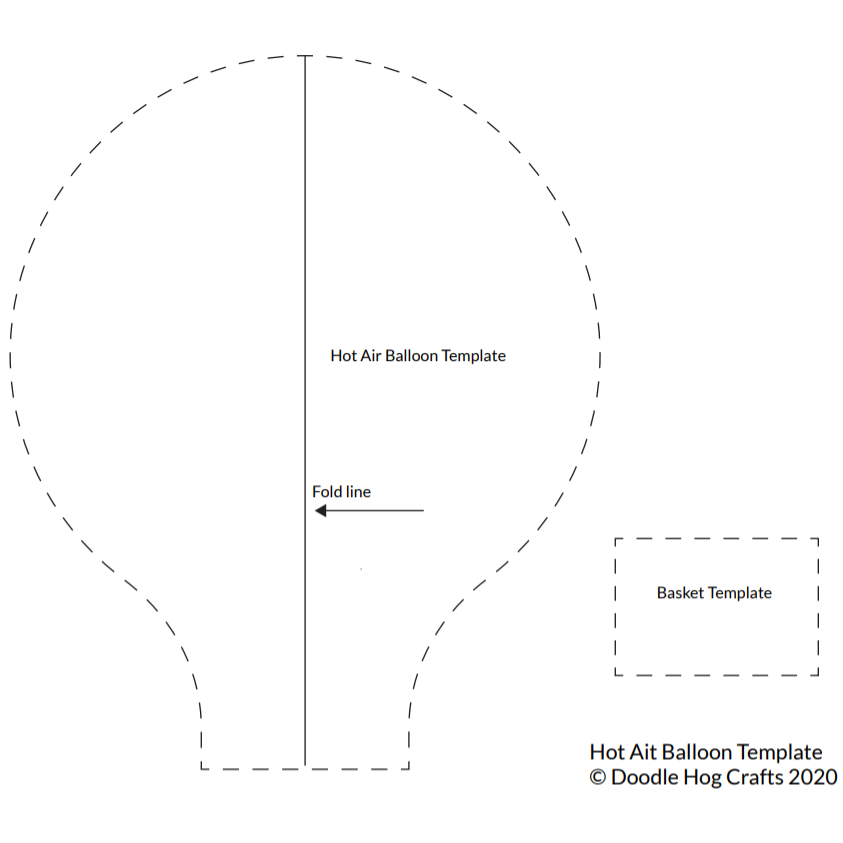 Hot Air Balloon Template Printable Free Download