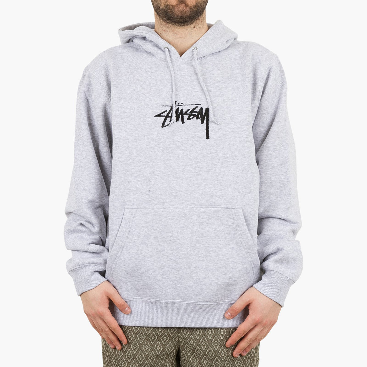 stussy stock logo hoodie