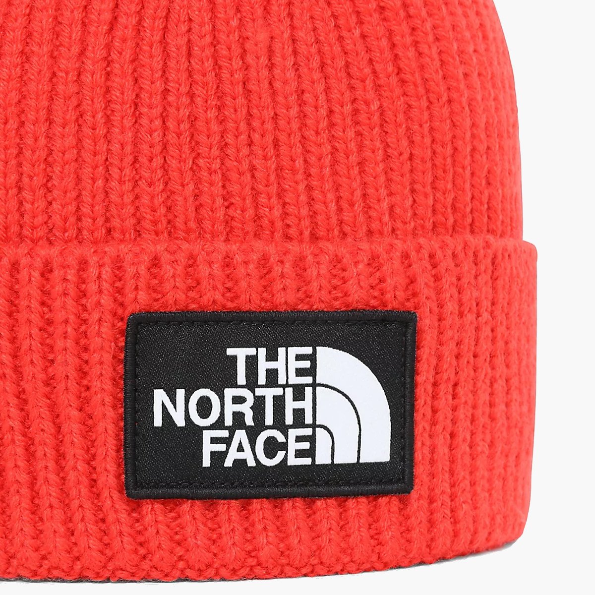 north face red beanie