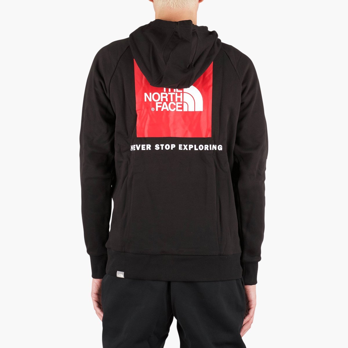 the north face red box khaki mens hoodie