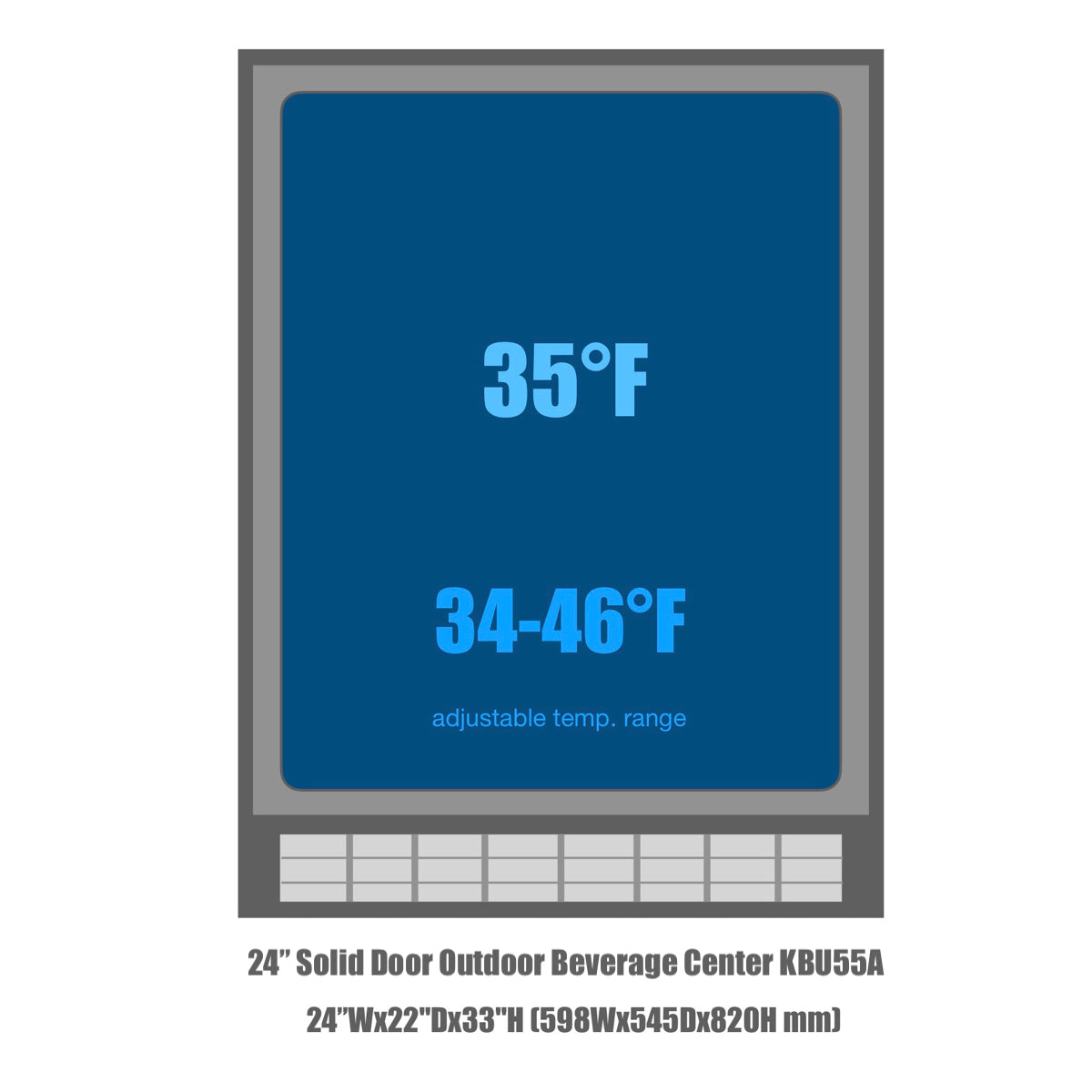 KBU55A Temperature range
