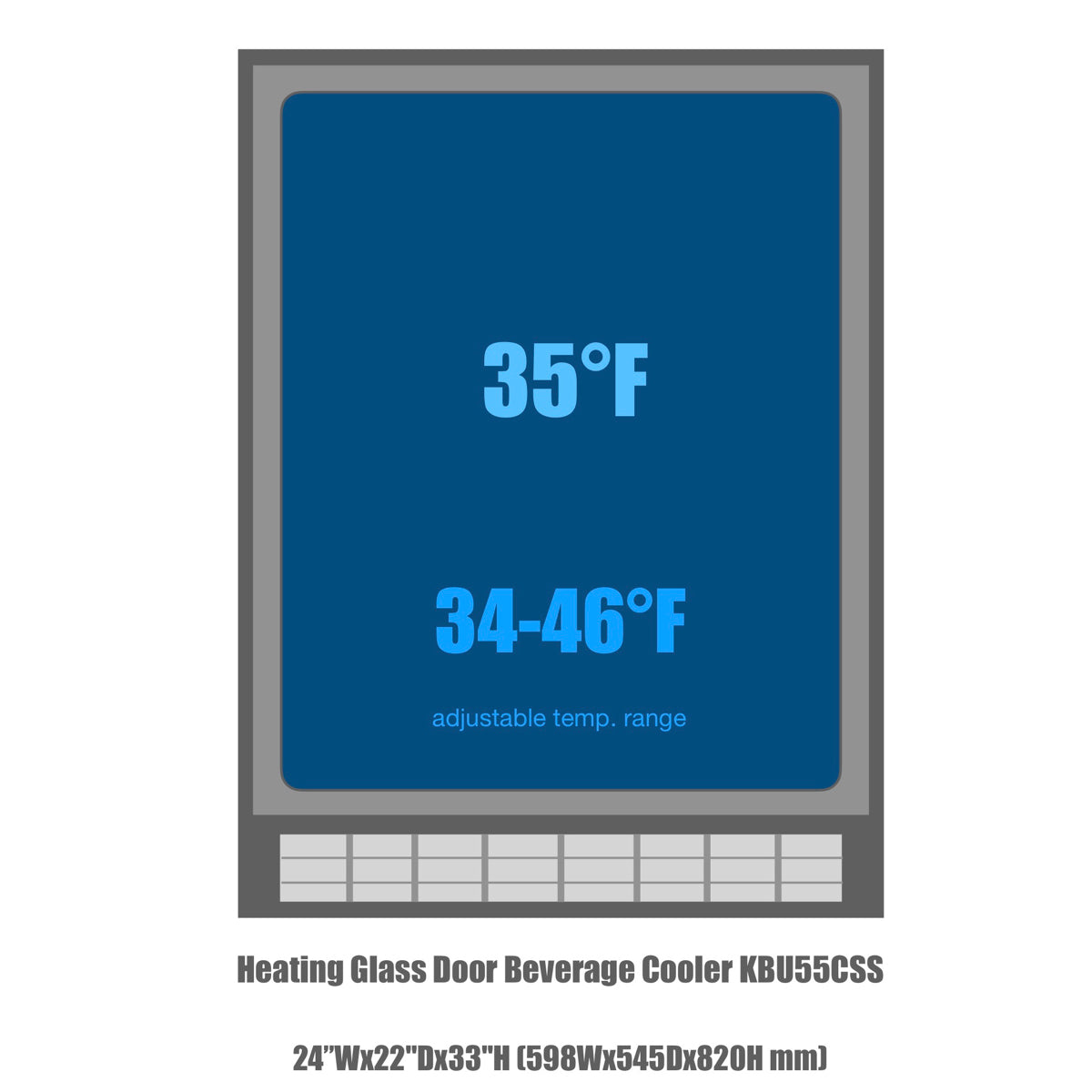 KBU55C Temperature range