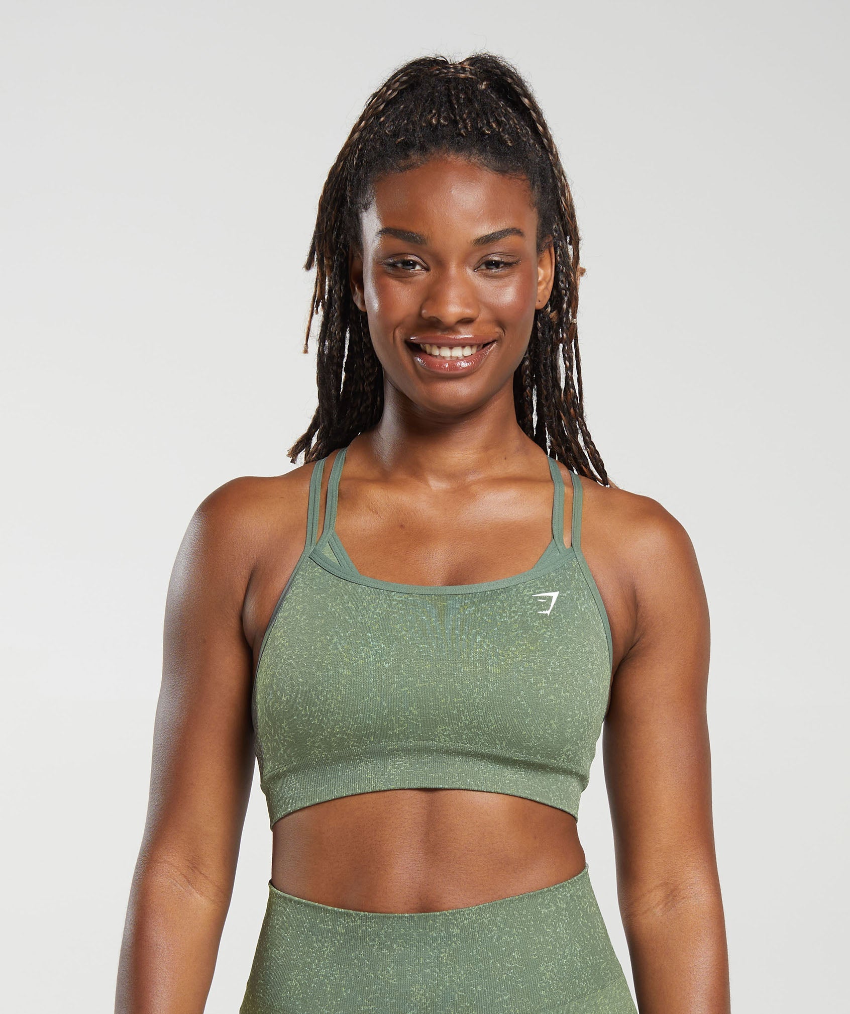 Gymshark Adapt Fleck Seamless Sports Bra - Mineral