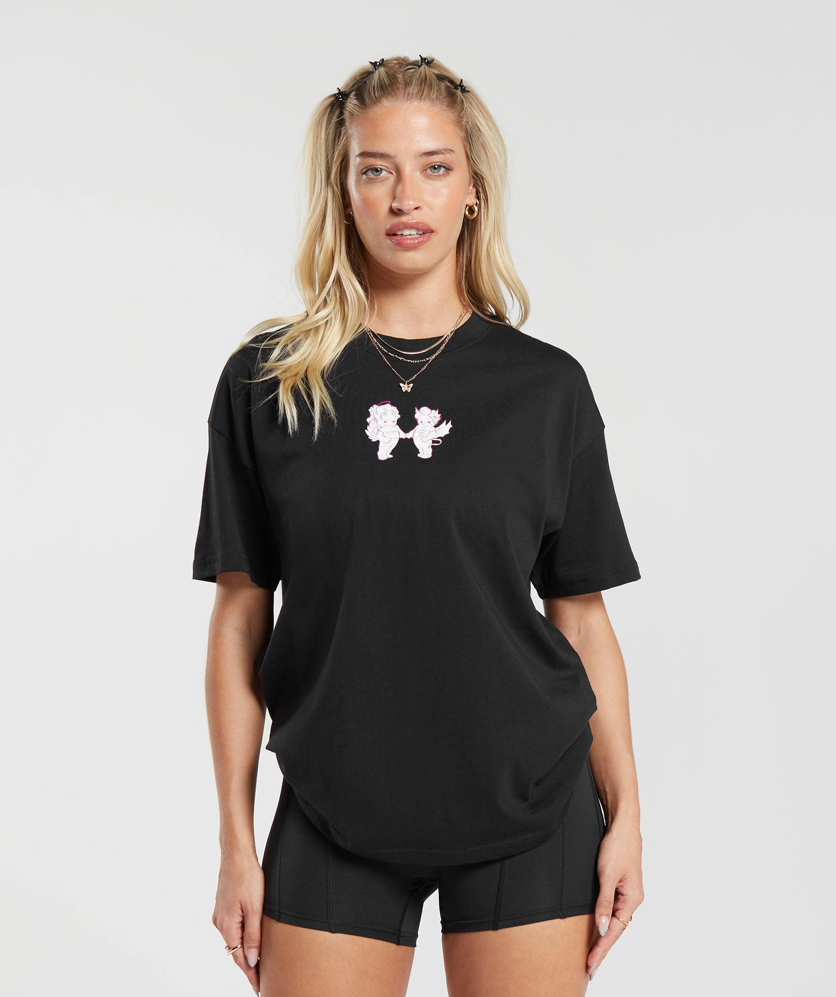 Gymshark Cherub Graphic T-Shirt - Black