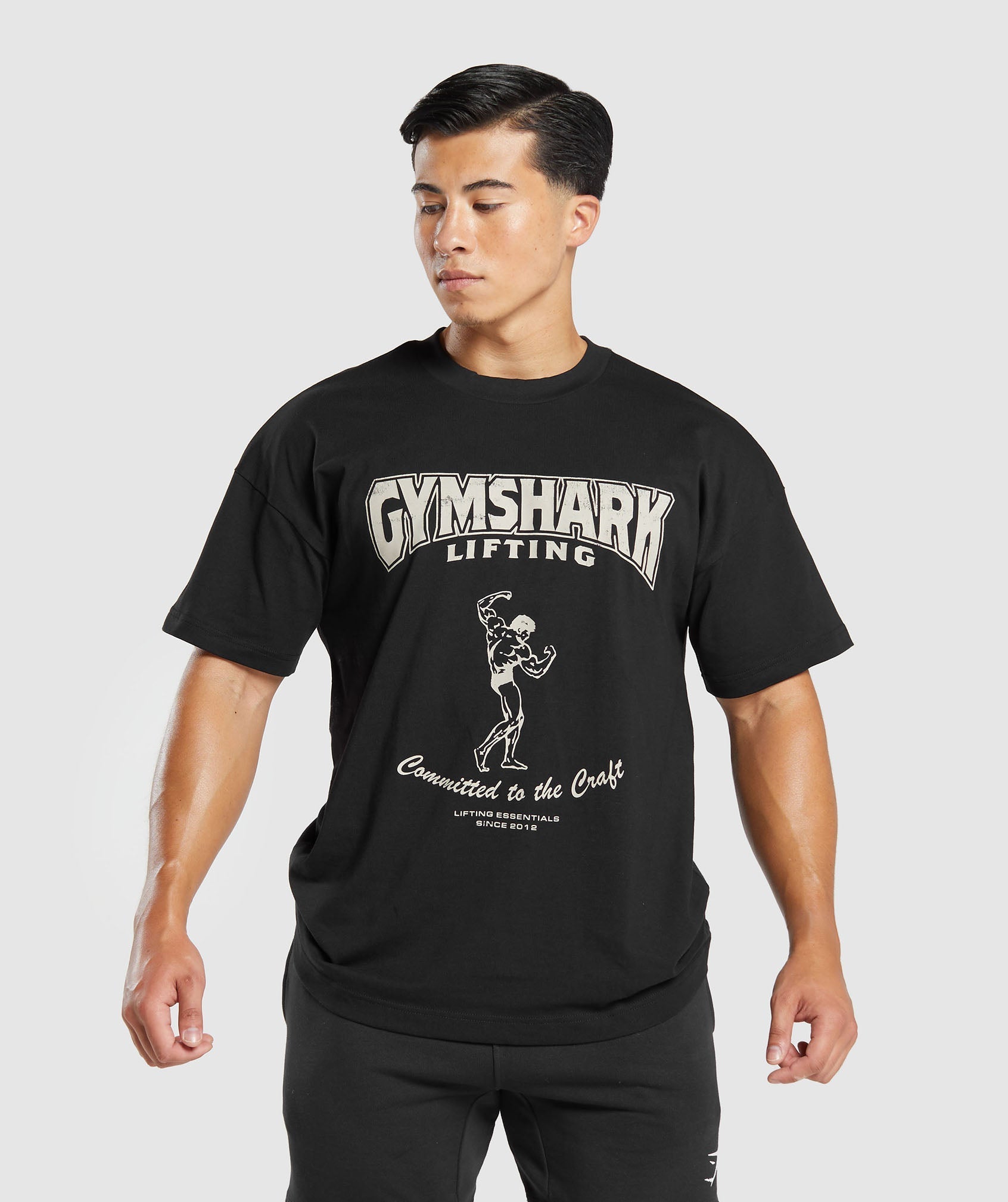 Gymshark Lifting Club T-Shirt - Black