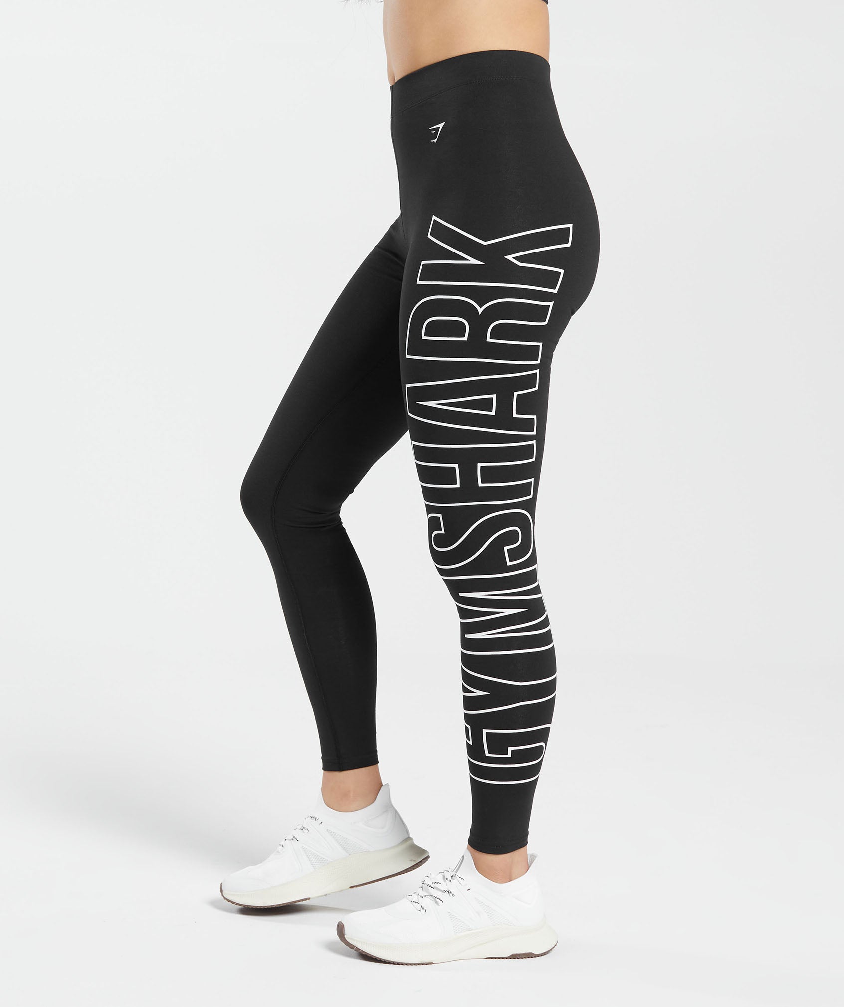 Gymshark Cotton Graphic Leggings - Black