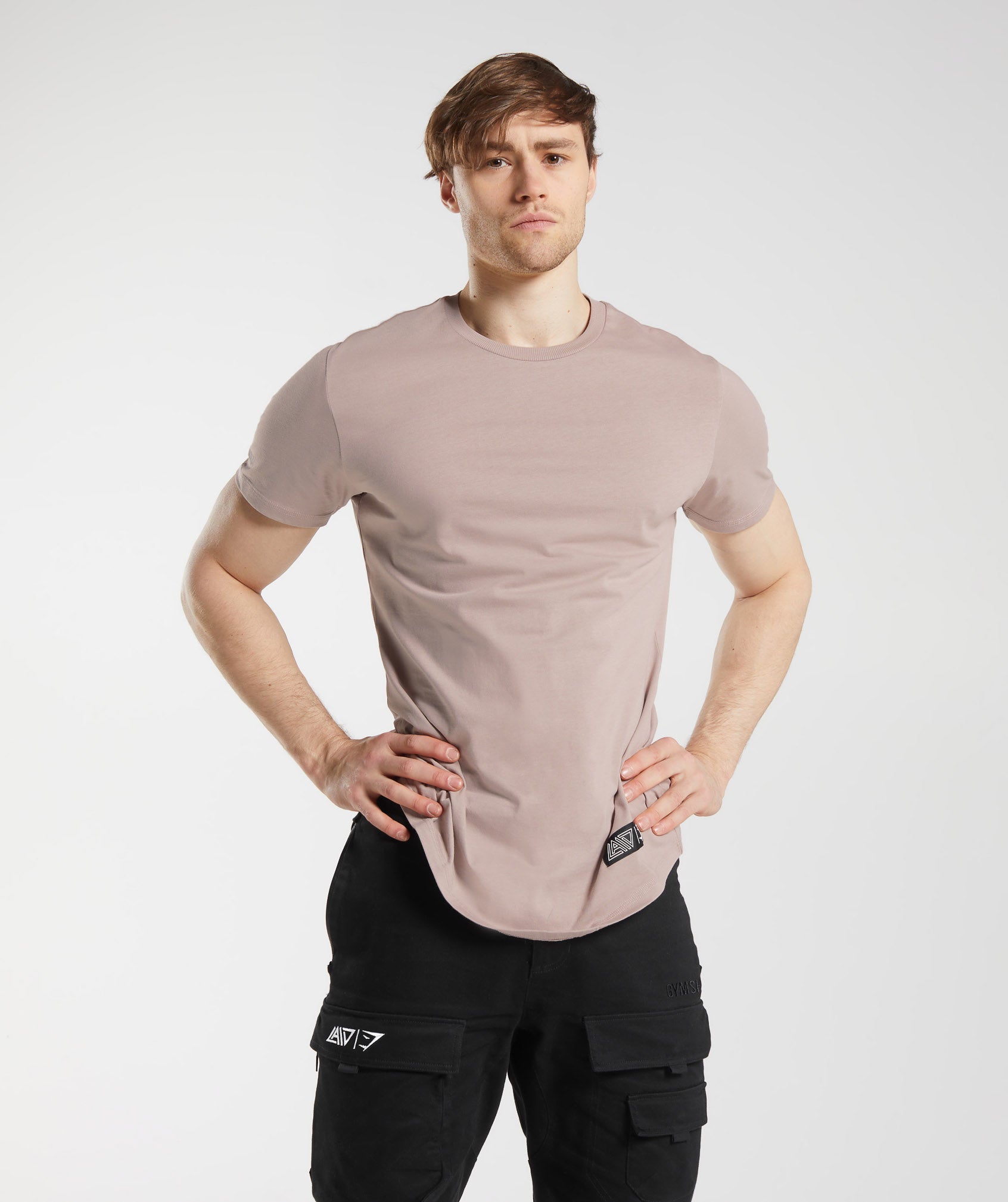 Gymshark GS x David Laid T-Shirt - Modern Blush Pink