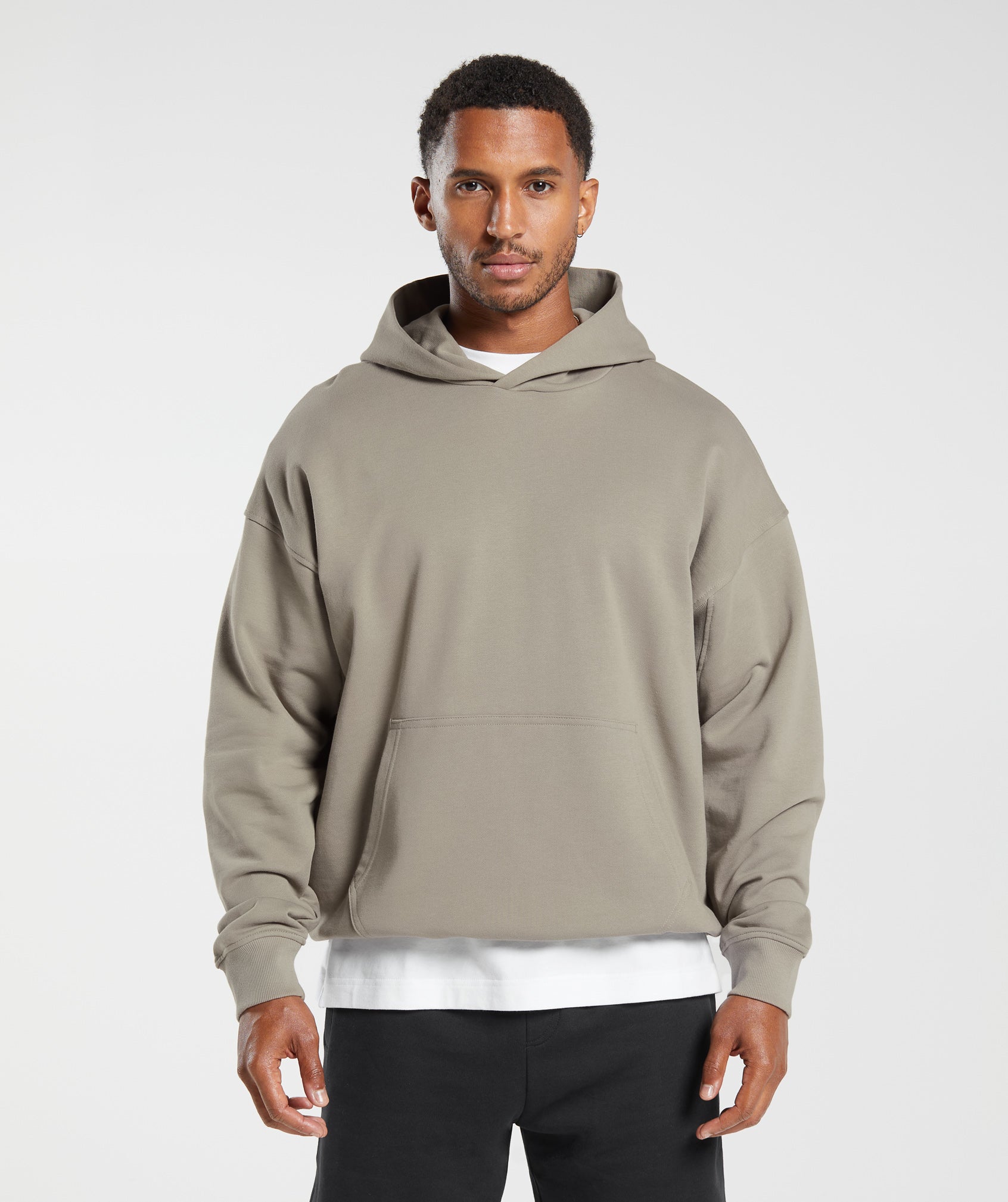 Gymshark Rest Day Essentials Hoodie - Linen Brown