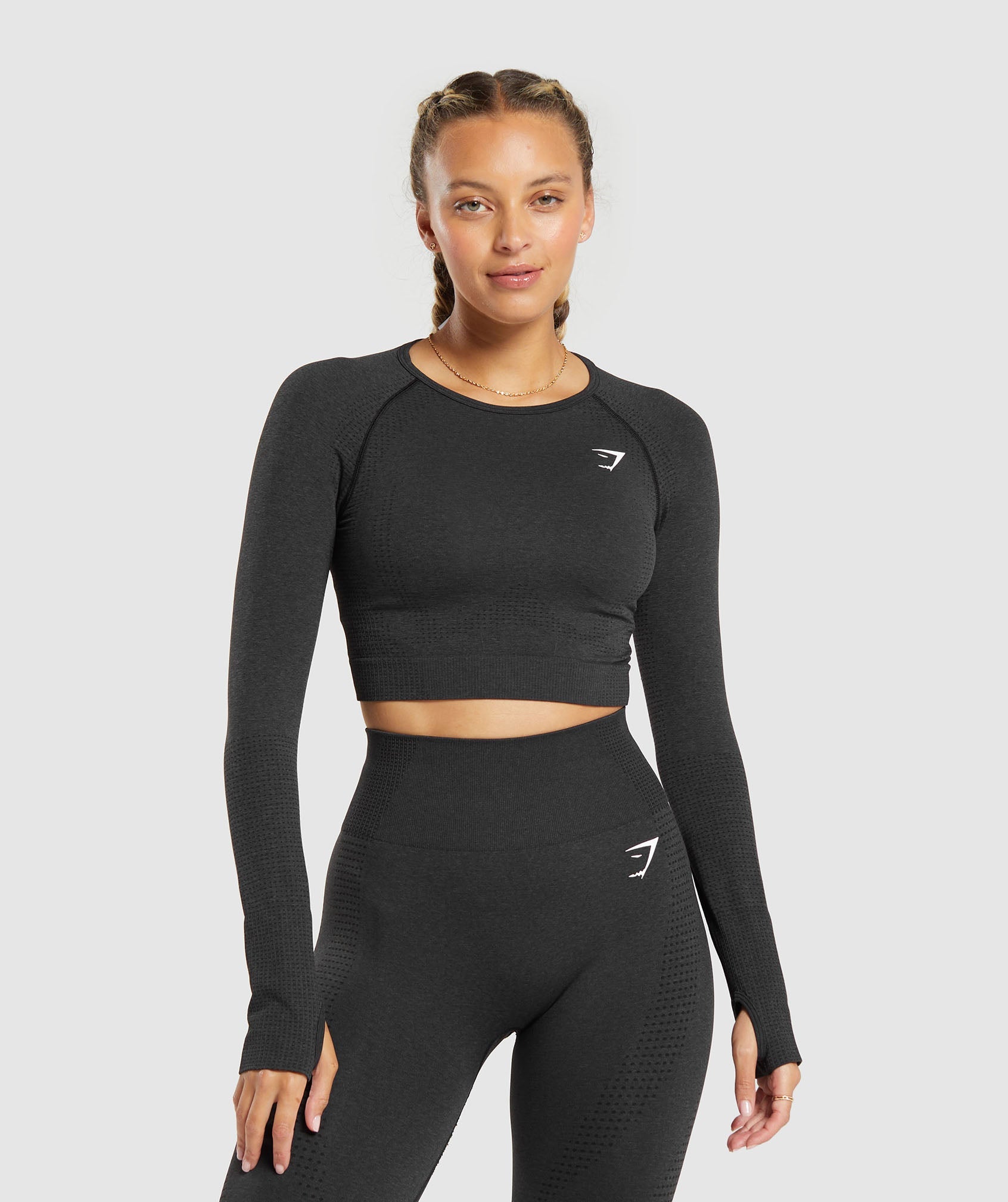 Nike Pro Dri-FIT Women's Cropped Long-Sleeve Top.