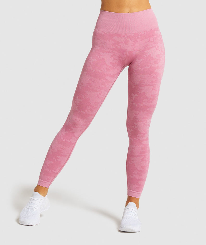 GYMSHARK ADAPT CAMO Seamless Sports Bra / Leggings - Light Pink - BRAND NEW  £16.87 - PicClick UK