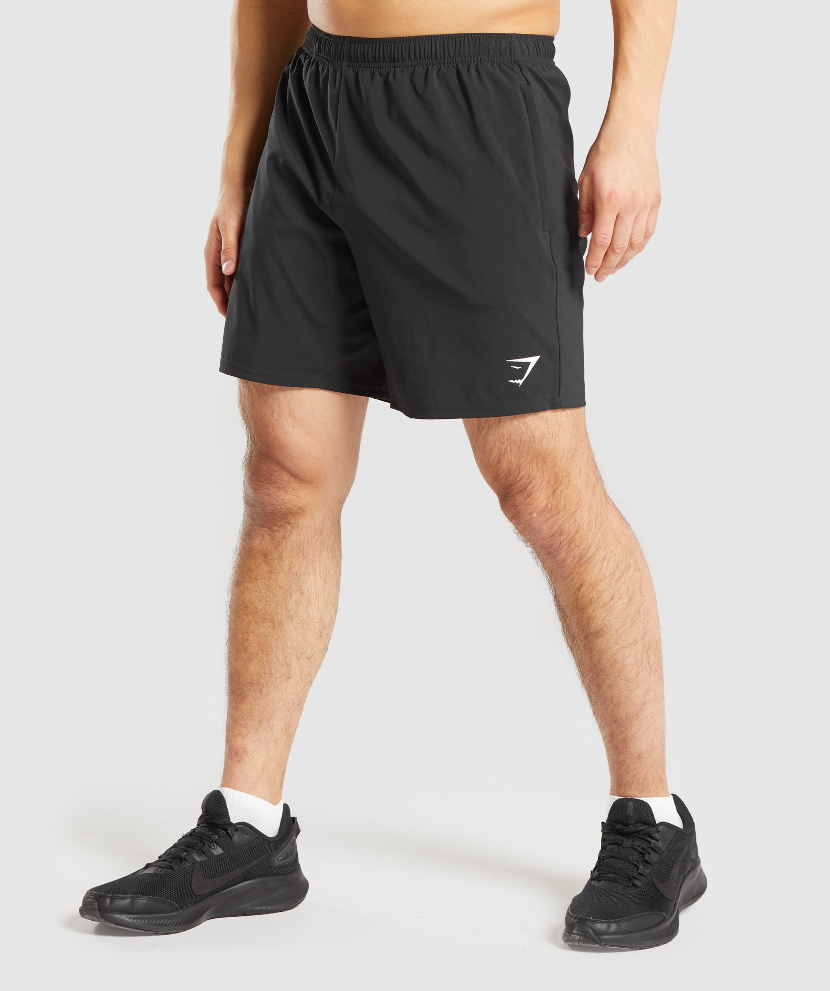 Black Gym Shark Shorts