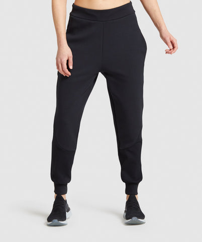 black combat joggers