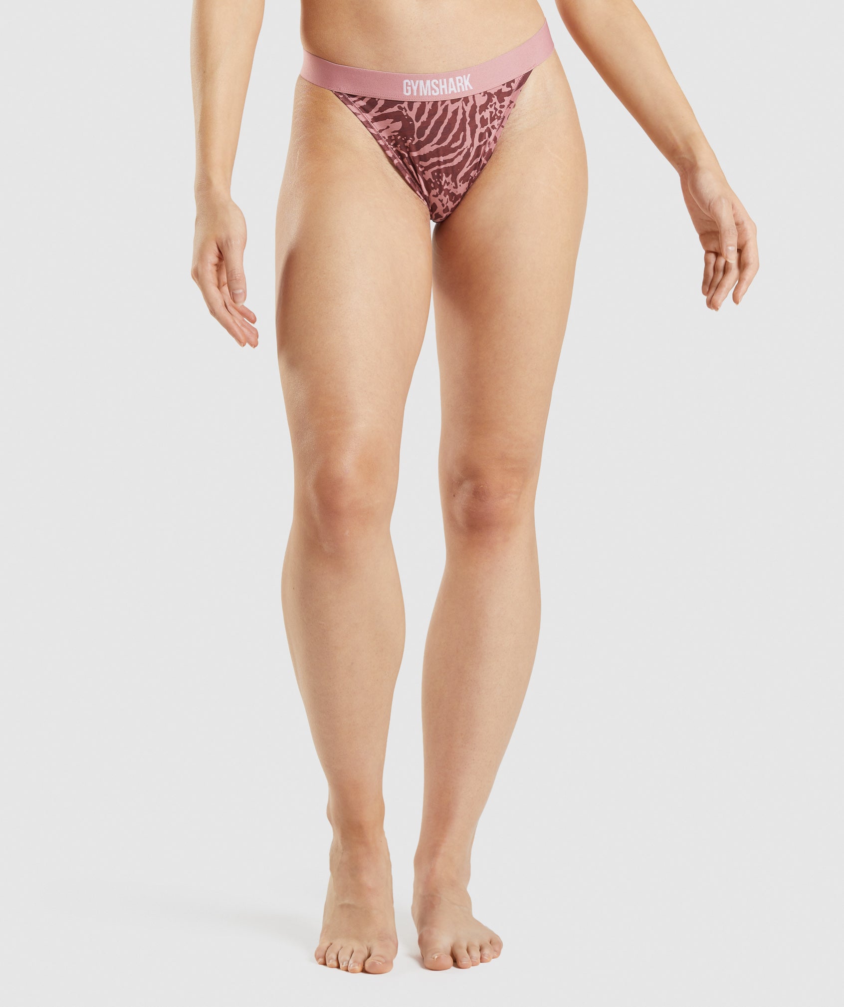 Gymshark Cotton High Rise Thong - Alice Pink