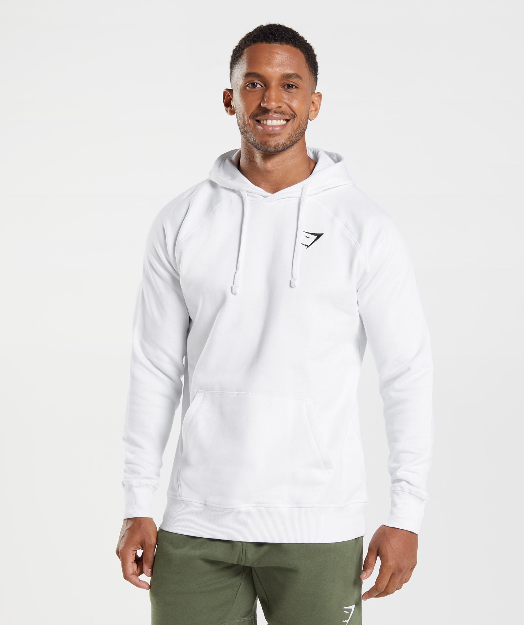 Gymshark Crest Hoodie - White