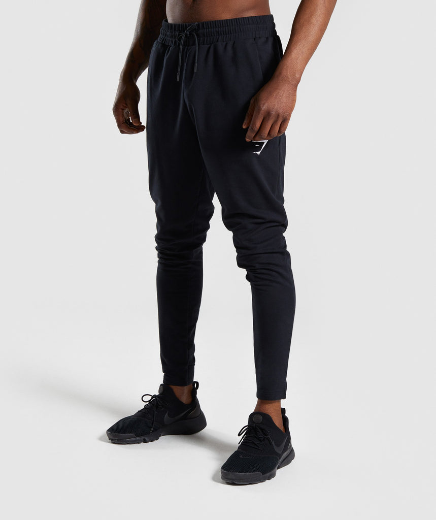 nike black tracksuit bottoms mens