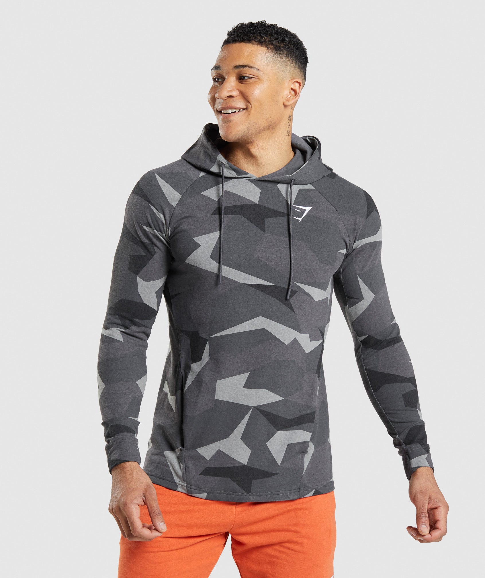 Gymshark Critical Hoodie Black Print Gymshark