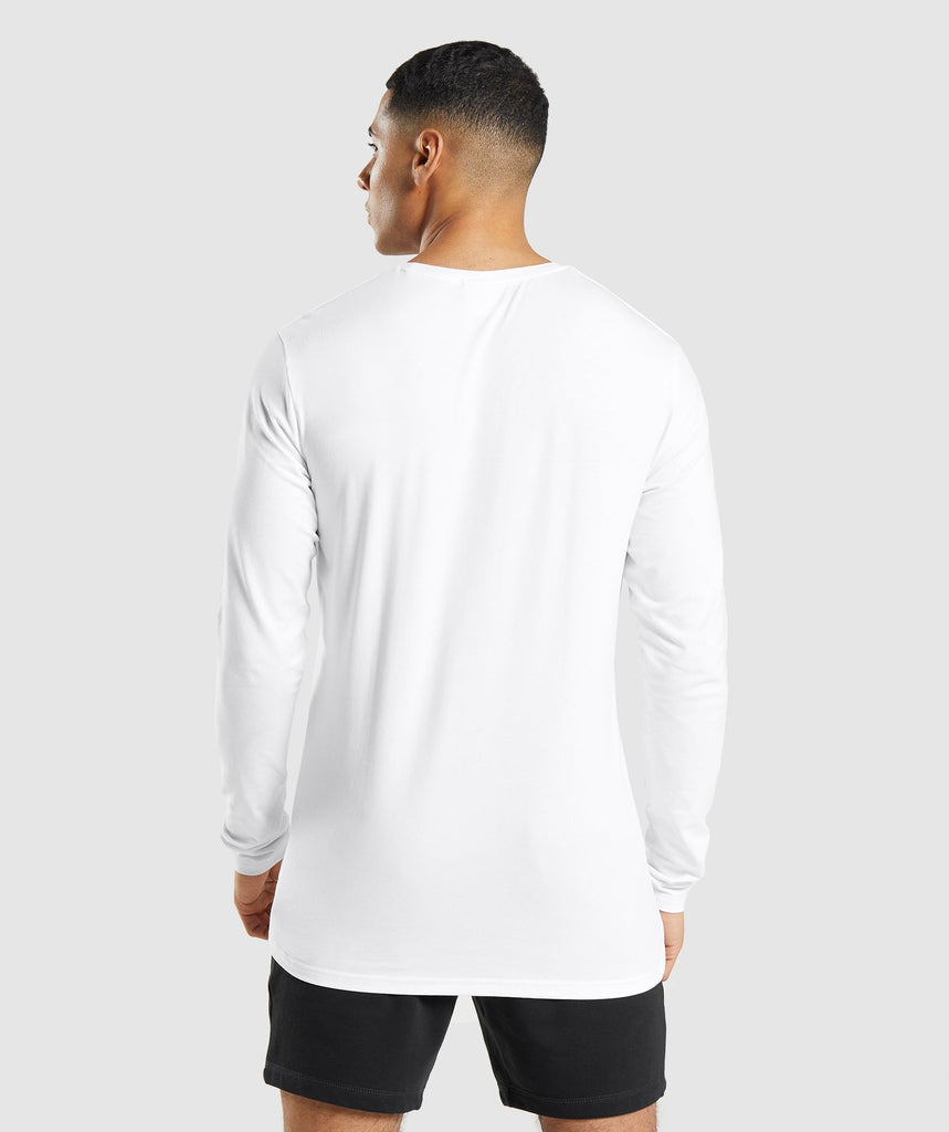 Gymshark Arrival Long Sleeve T-Shirt - White