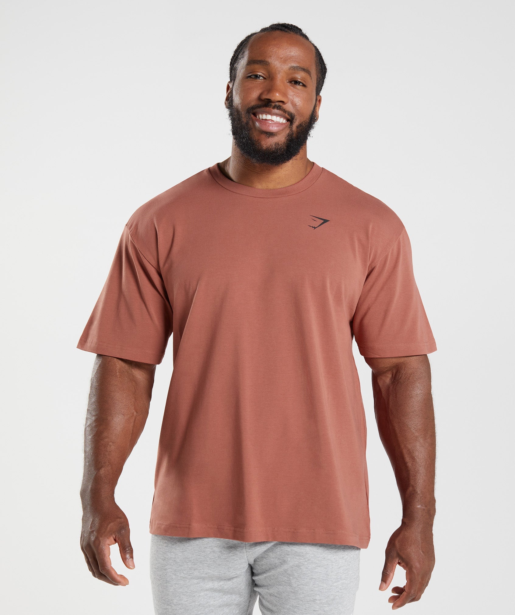 Gymshark Essential Oversized T-Shirt - Rose Brown