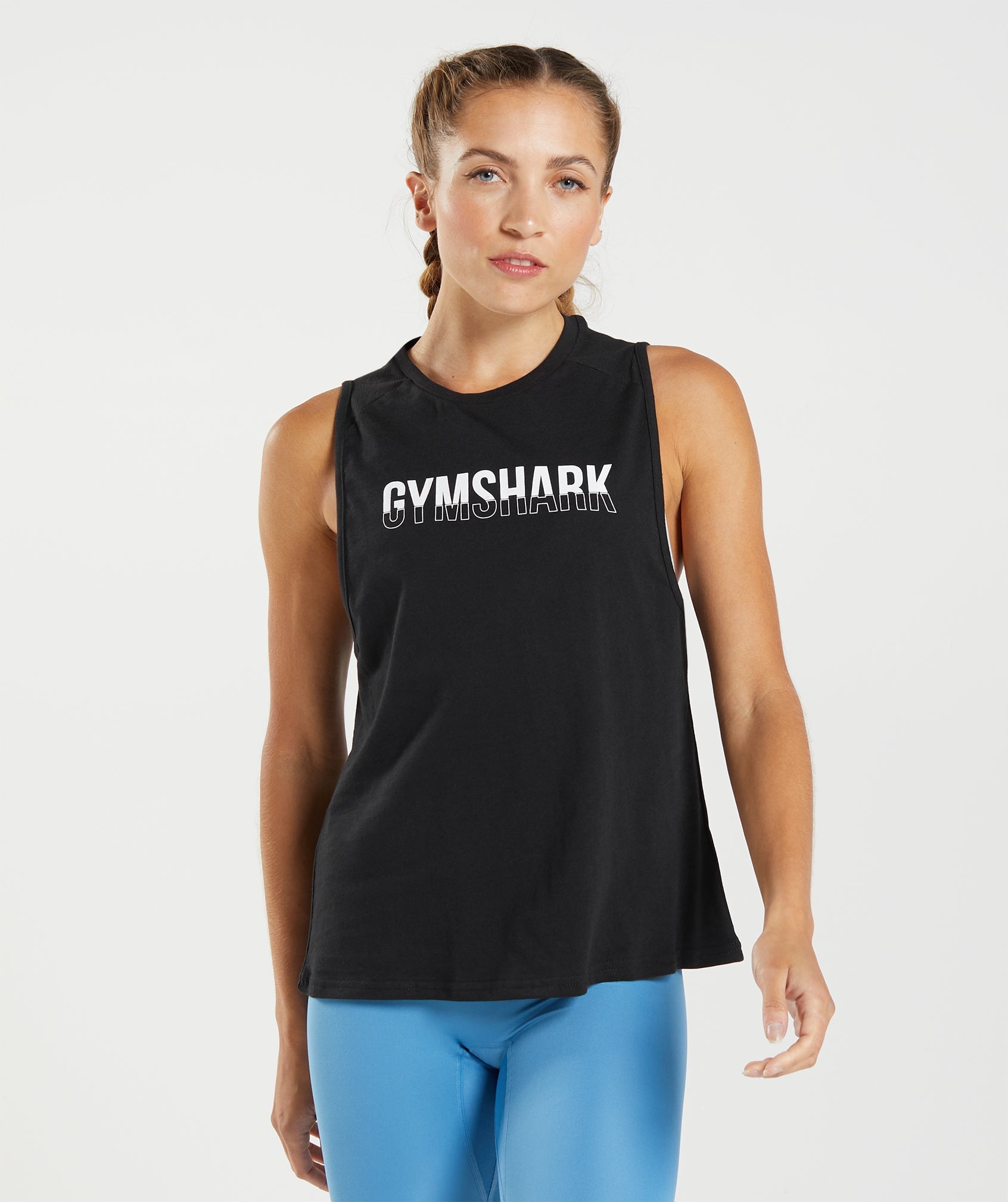 Gymshark Fraction Tank - Black/White