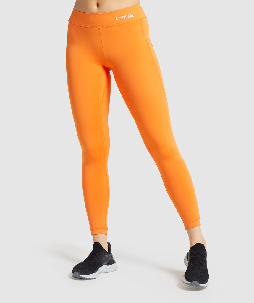 orange leggings