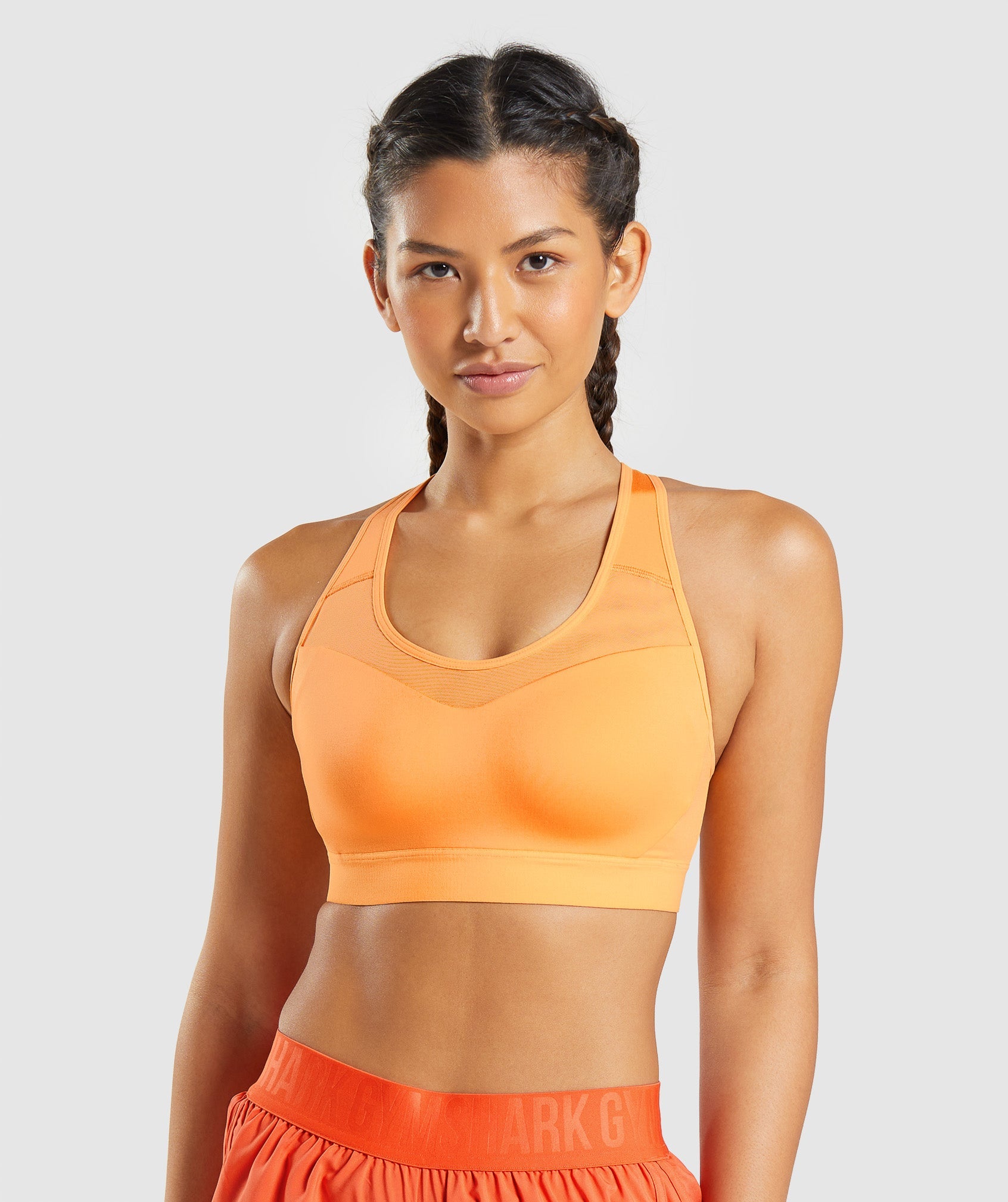Gymshark Women's Minimal Sports Bra Size XXL Apricot Orange Light Support