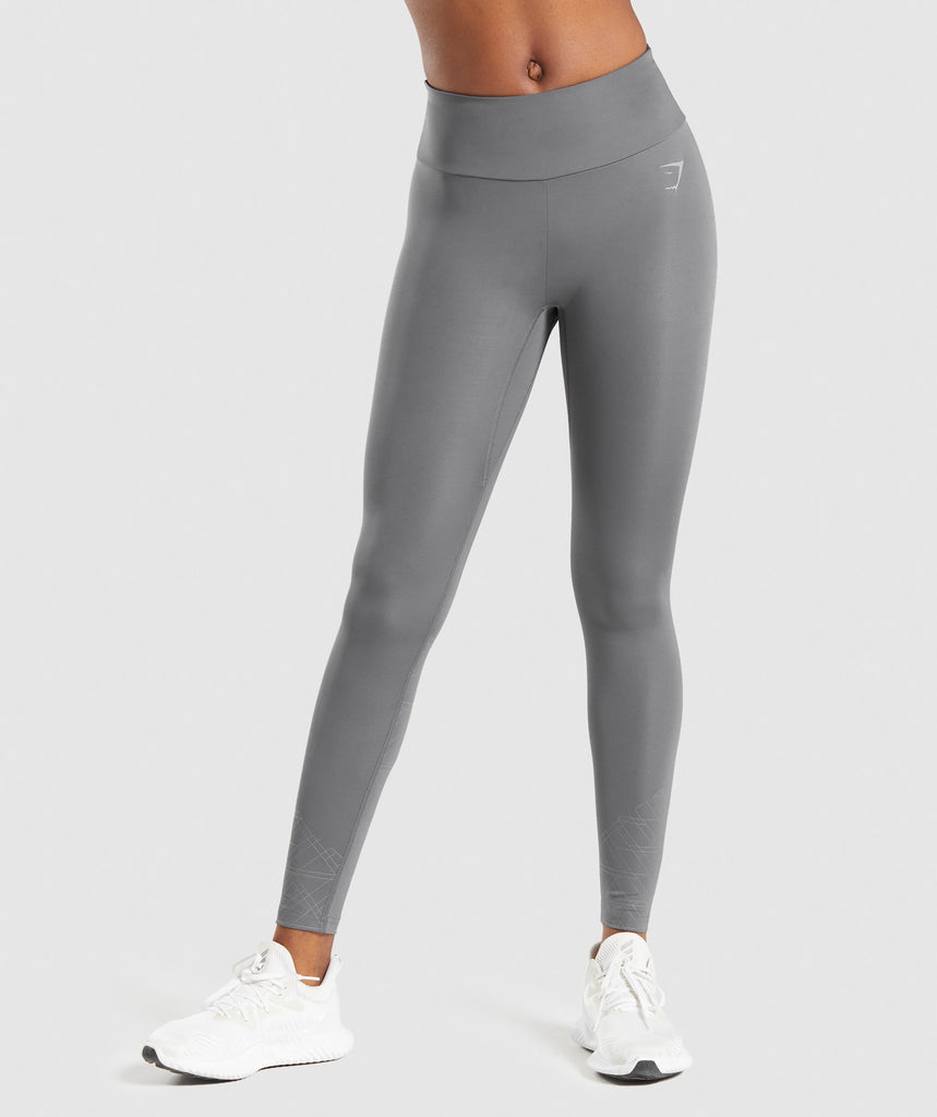 Gymshark Speed High Waisted Graphic Leggings, Charcoal Grey, Small :  : Fashion