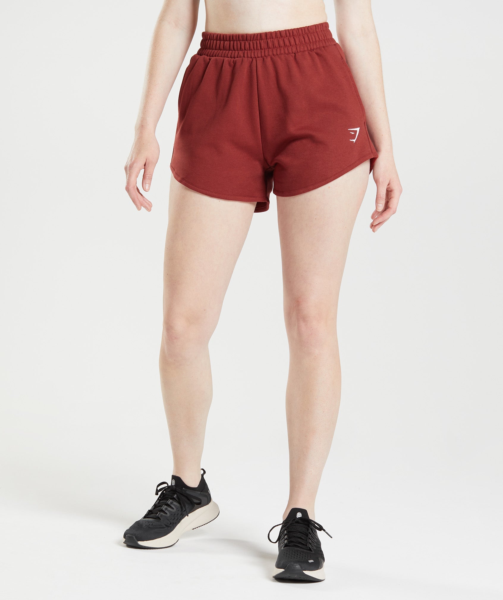 Gymshark Cotton Graphic Shorts - Jamz Red