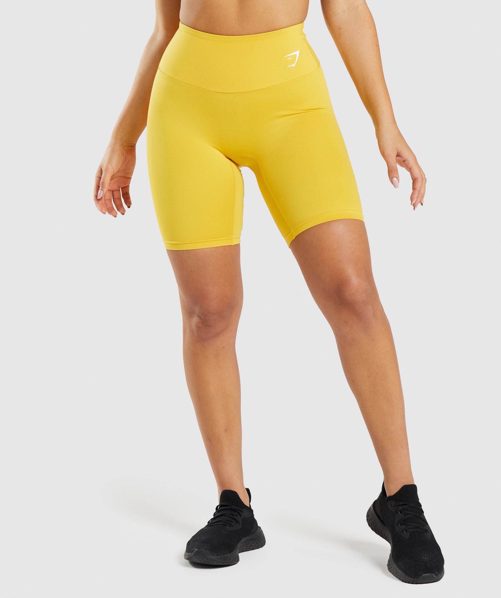Adorna Shapparel Cycling Shorts for women with Thigh Shaping - Golden Yellow