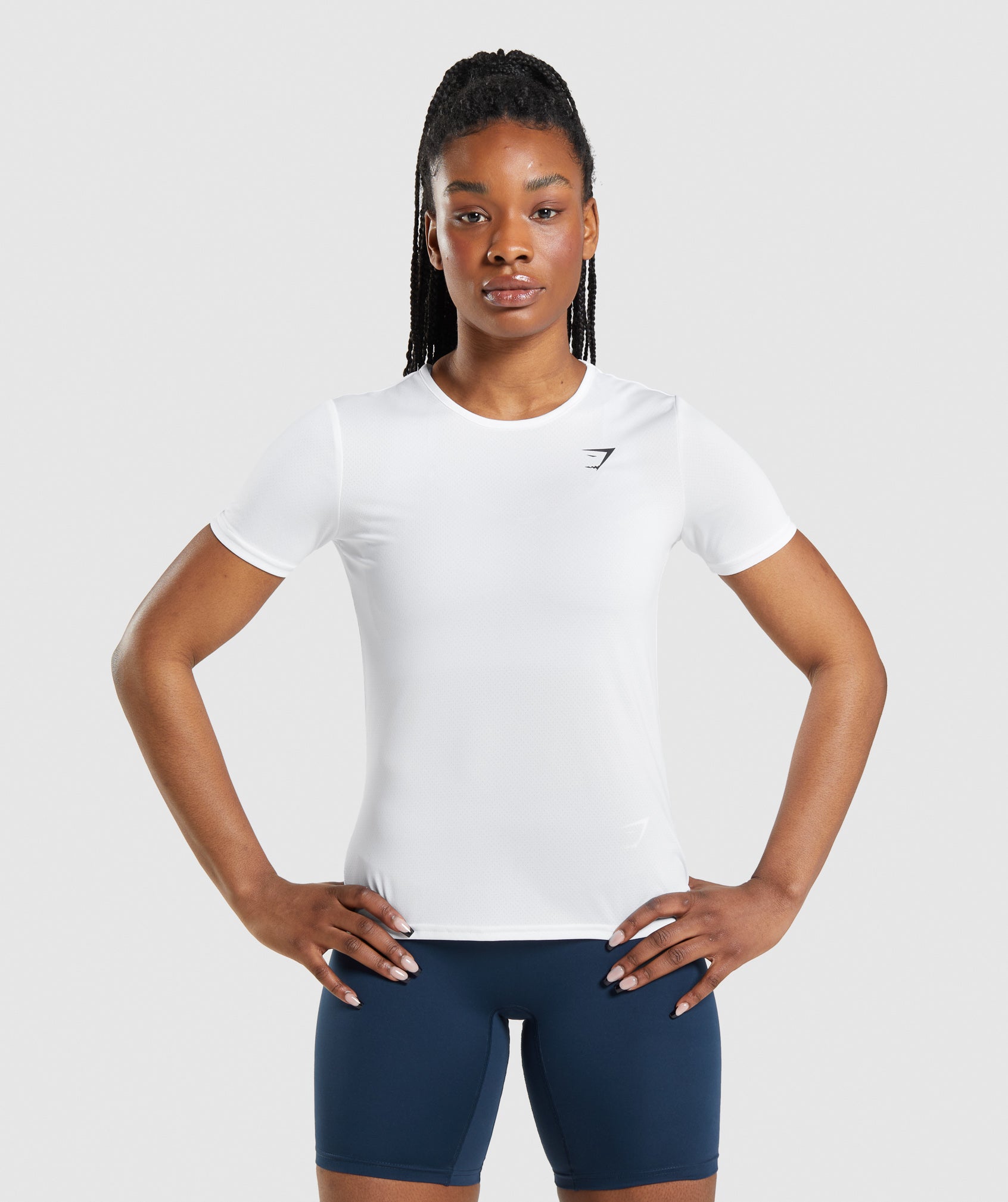 Women's training t-shirt Gymshark Vital Seamless black/marl 