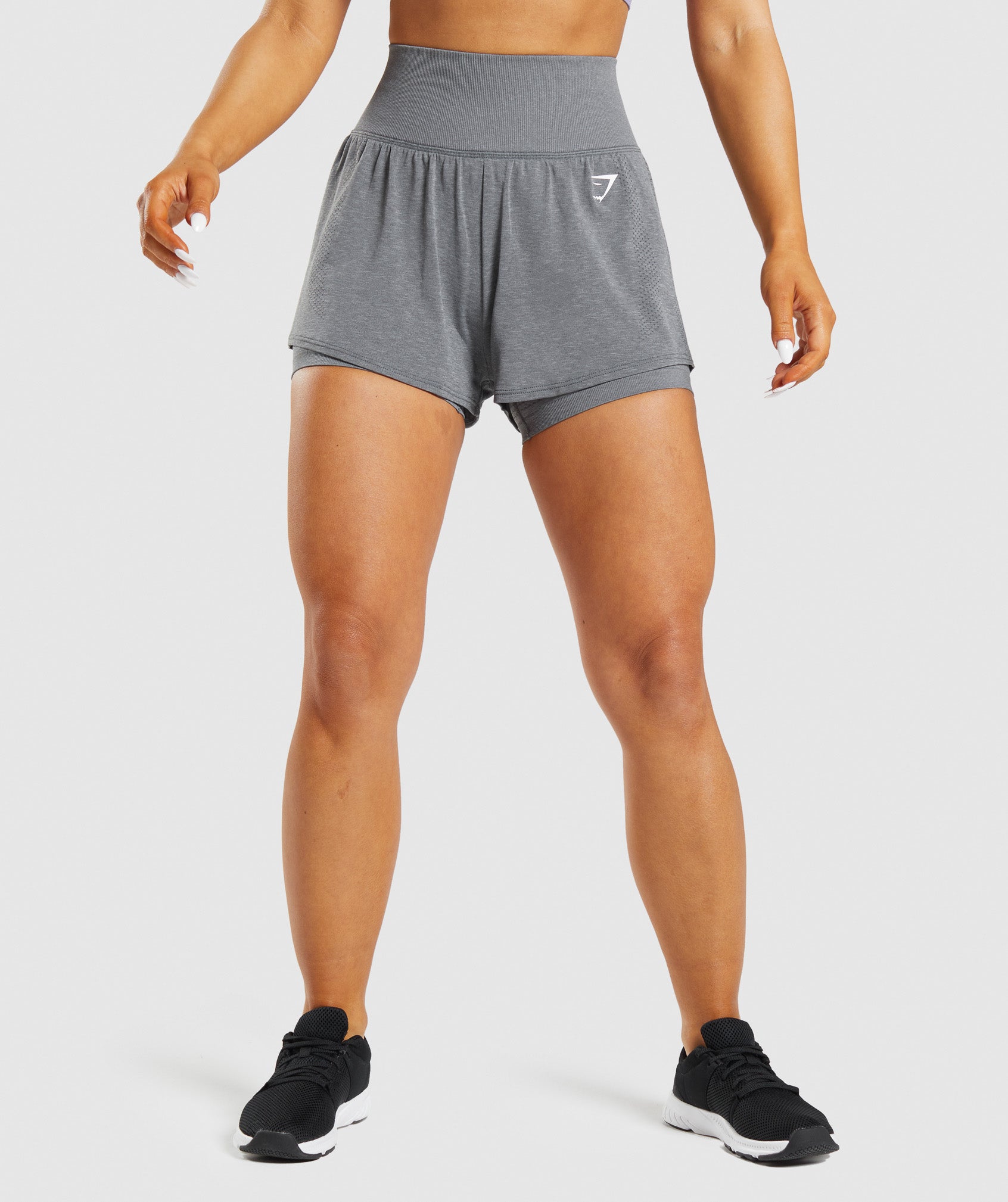 Gymshark Vital Seamless 2.0 Shorts - Smokey Grey Marl