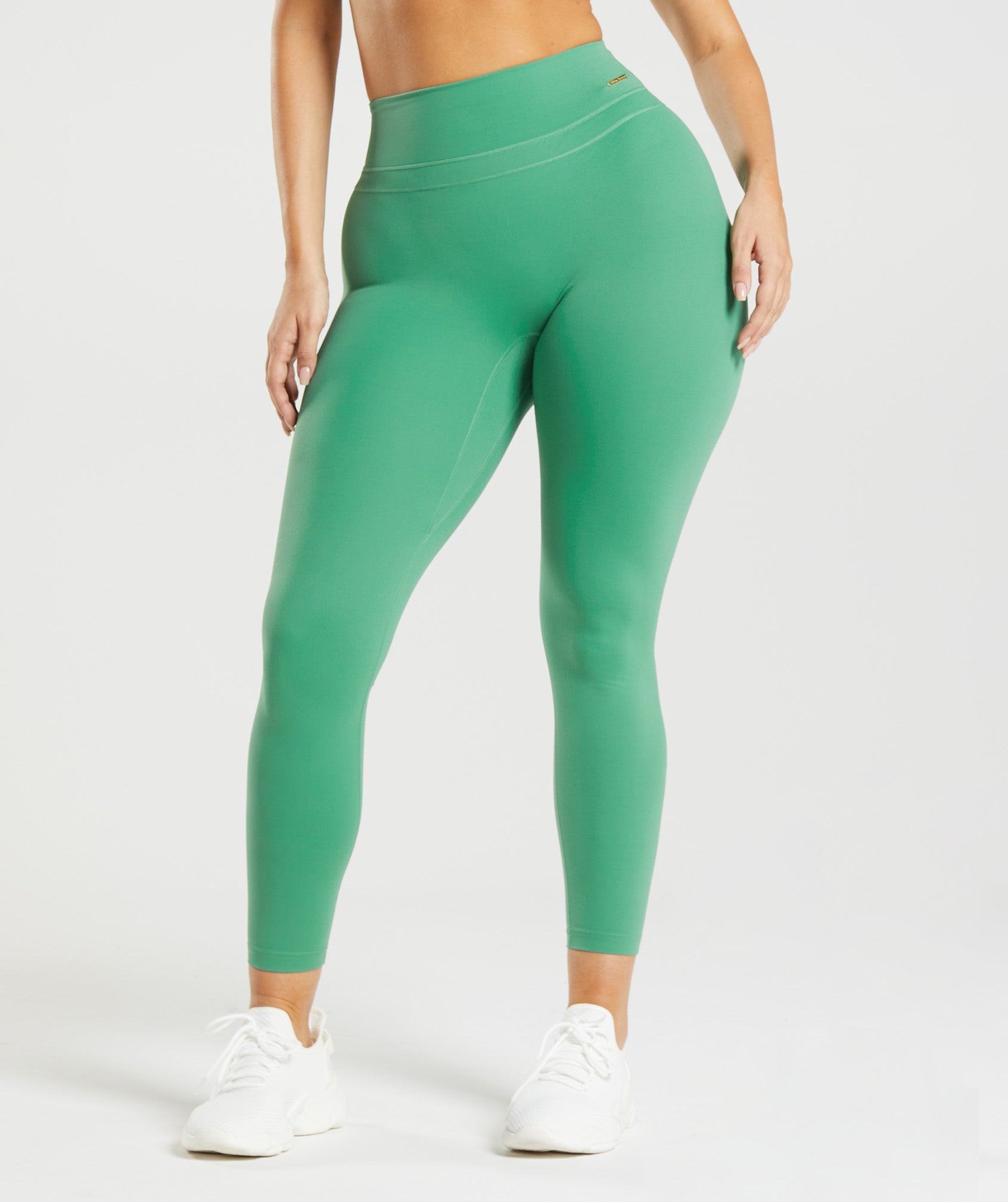 GYMSHARK Green Compression leggings full length size small