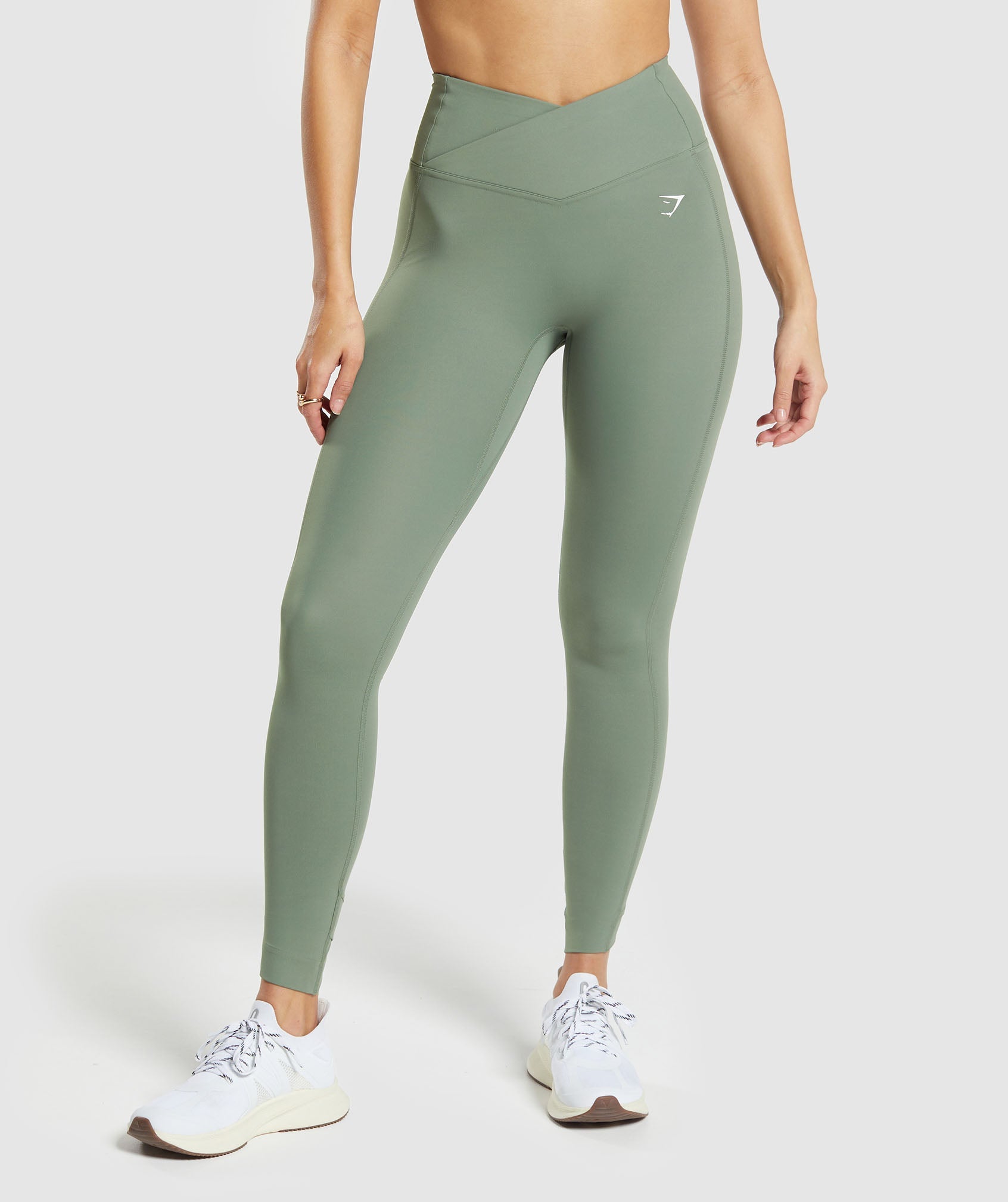 Gymshark, Pants & Jumpsuits, Gymshark Crossover Legging Darkest Teal Green  Women Small Gym Workout Athleisure