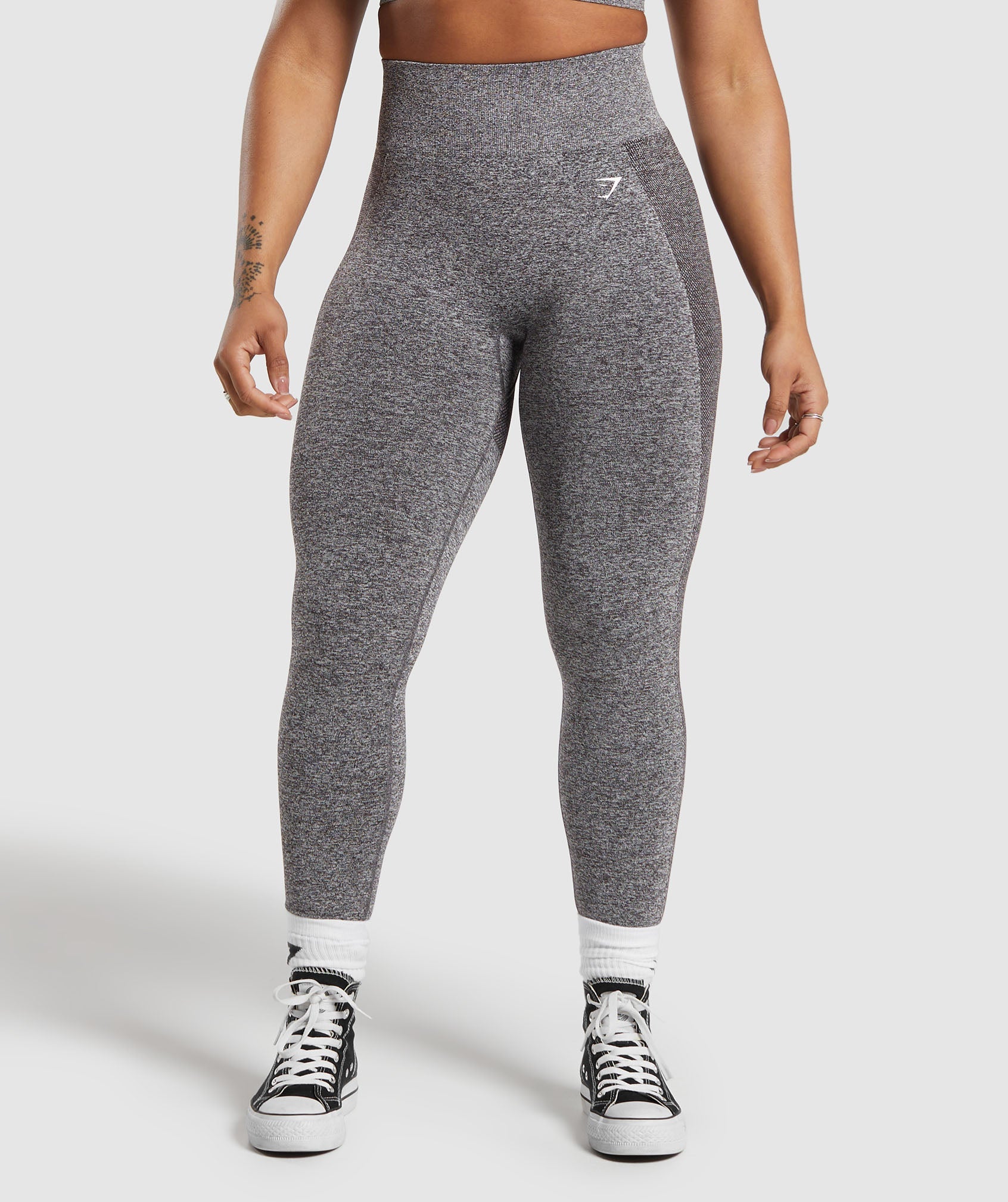 Gymshark High Waisted Flex Leggings Gray Size XS - $42 - From Karlee
