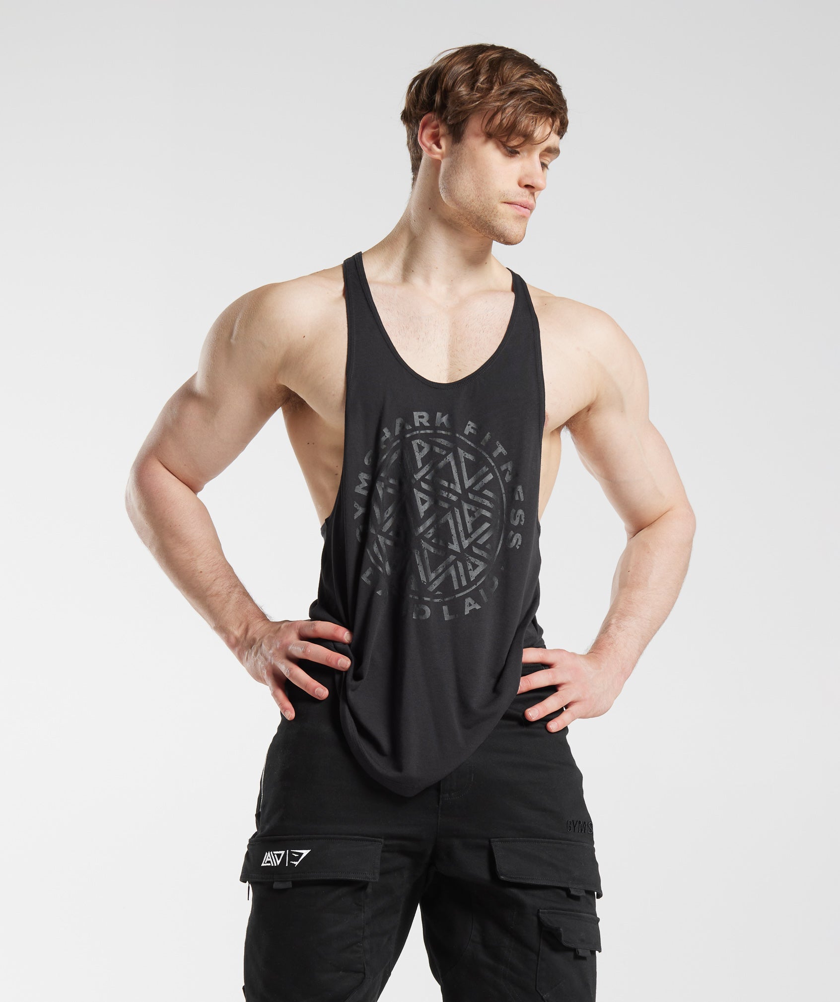 Gymshark GS x David Laid Stringer - Black